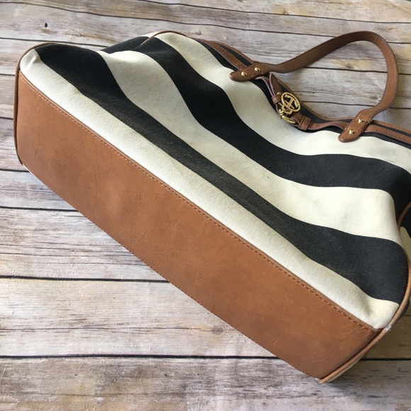 Tommy navy white classic stripe nautical bag - Picture 3 of 8